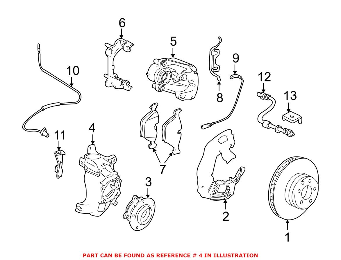 BMW Steering Knuckle - Front Driver Left 31211096495